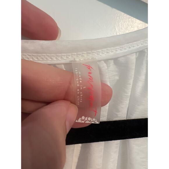 Free People White Sheer Blouse - Picture 2 of 6